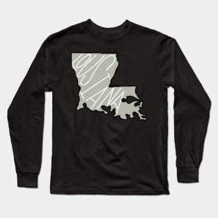 Louisiana! Sticker Long Sleeve T-Shirt